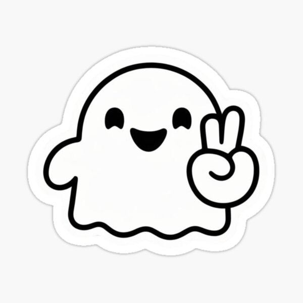 Item preview, cute ghost designed and sold by Cute World.