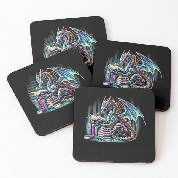 Item preview, Dragon Reading Book Reader Dragon Lover Bookworm designed and sold by Kimberley King Art  King Art.