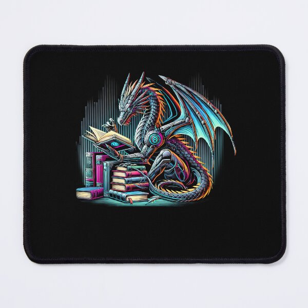 Item preview, Dragon Reading Book Reader Dragon Lover Bookworm designed and sold by Kimberley King Art King Art.