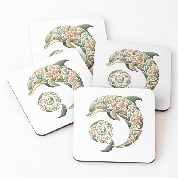Item preview, Bottlenose Dolphin Botanical Nature Art Illustration3 designed and sold by BirdsnStuff.