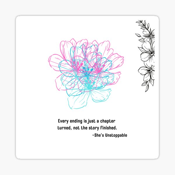 Unstoppable Grace: A Celebration of Strong Women Sticker