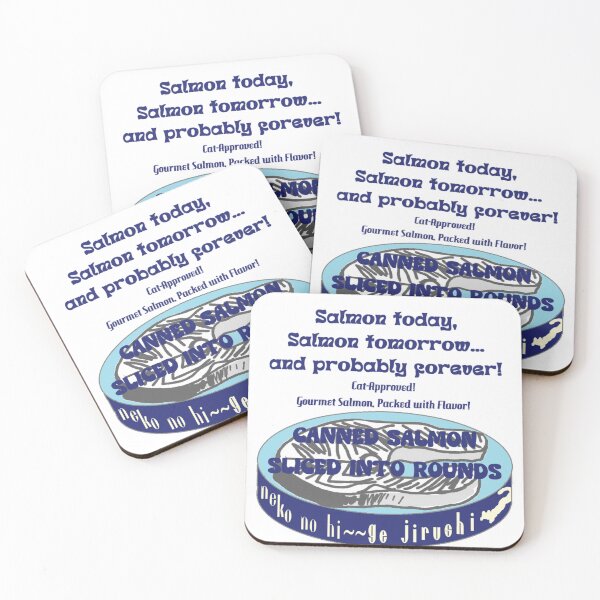 Item preview, Neko no Hige Collection: Salmon Can Label Style - Sky designed and sold by nanaronnicoron.