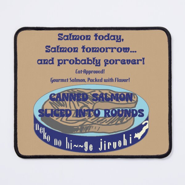 Item preview, Neko no Hige Collection: Salmon Can Label Style - Sky designed and sold by nanaronnicoron.