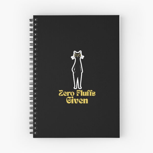 Item preview, Zero Fluffs Given Black Cat – The Ultimate Mood designed and sold by Meow Cat.