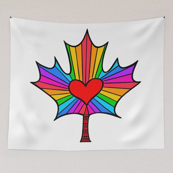 Item preview, Canada Pride Maple Leaf designed and sold by Julie Erin Designs.