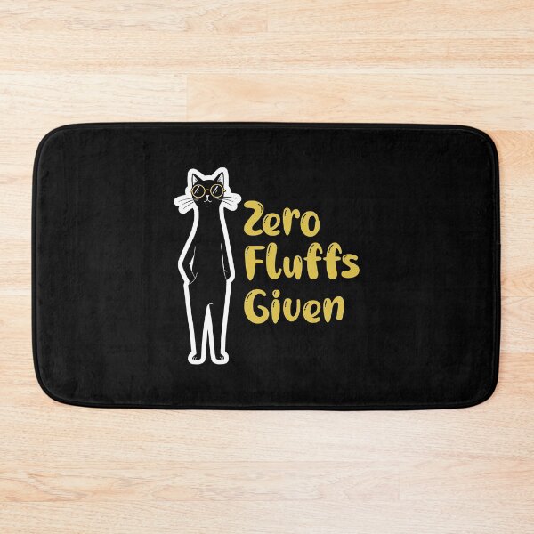 Item preview, Unbothered Black Cat – Zero Fluffs Given Vibes designed and sold by Meow Cat.