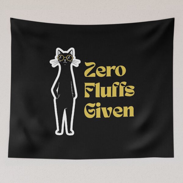 Item preview, Sassy Black Cat – Zero Fluffs Given Expression designed and sold by Meow Cat.