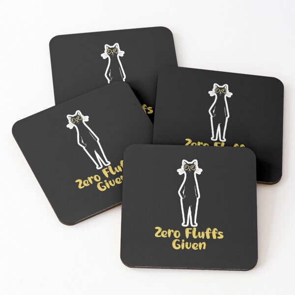 Item preview, Black Cat Mood – Zero Fluffs Given and Proud designed and sold by Meow Cat.