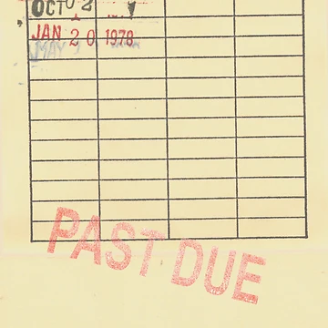 Artwork thumbnail, Library Due Date Card by RaddyMae