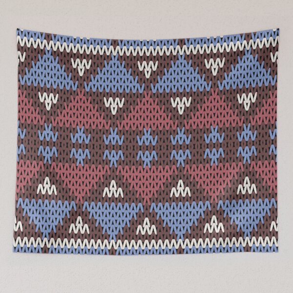 Item preview, Cozy Winter Knit Coffee Mug – Rustic Folk Art Design for Boho Lovers designed and sold by Loomexa Studio .