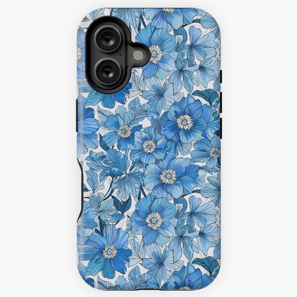 Item preview, Blue Lechenaultia flower designed and sold by CoolPixels.