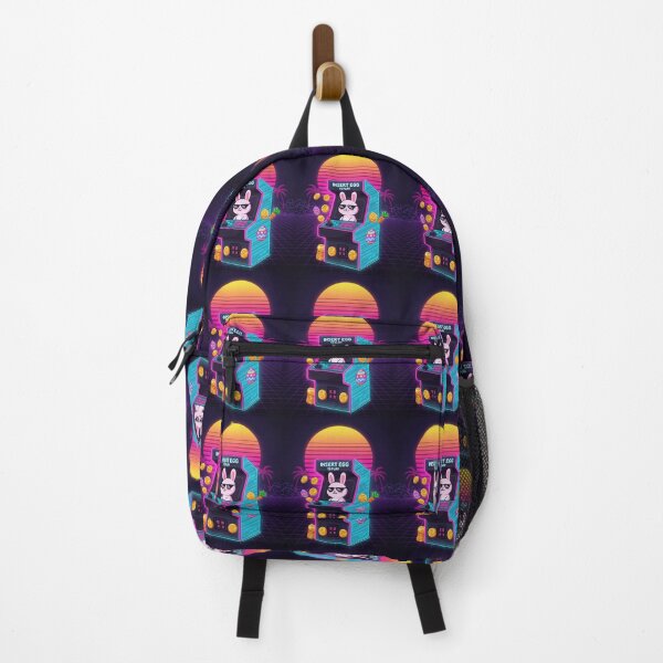 Item preview, Vaporwave Bunny Arcade: Merchandising de videojuegos retro de neón de los 80 designed and sold by SmartyWonders.