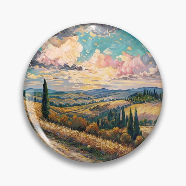 Item preview, Impressionistic Landscape with Winding Path and Vibrant Colors designed and sold by Mena Auroral Brand.