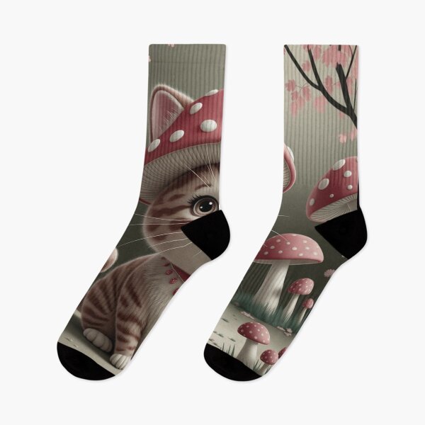 Item preview, Mushroom Cat 7 designed and sold by Dose of Dysfunction.