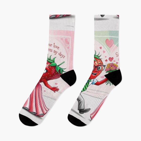 Aperçu de l'œuvre Fraises amoureuses créée et vendue par All Creative Designer.