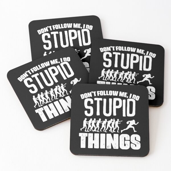 Item preview, Don't Follow Me I Do Stupid Things Funny Football Zombie Fan designed and sold by GabrieSketcham.