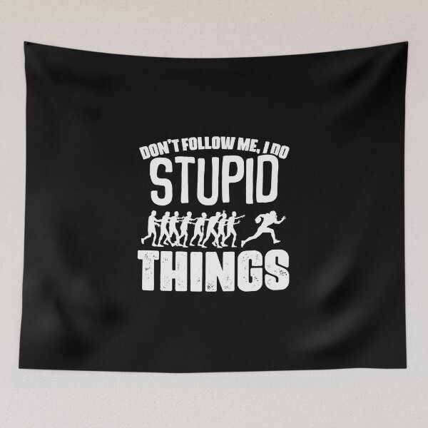Item preview, Don't Follow Me I Do Stupid Things Funny Football Zombie Fan designed and sold by GabrieSketcham.