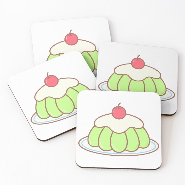 Item preview, Cute Green Jelly Pudding Cafe Hopping Element designed and sold by nuchz.