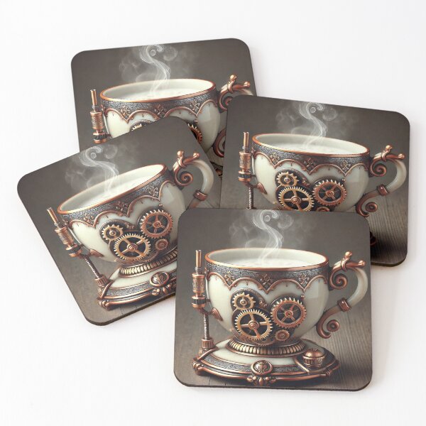 Item preview, Steam cup and gears designed and sold by VidyoeDesigns67.