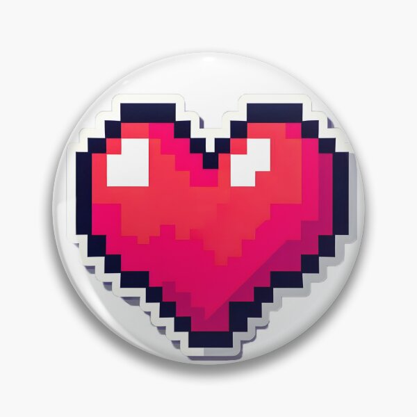 Aperçu de l'œuvre Cœur 8 bits créée et vendue par ParvaProject.