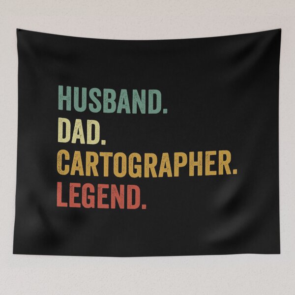 Item preview, Husband Dad Cartographer Legend Funny Cartographer designed and sold by RareBunny.