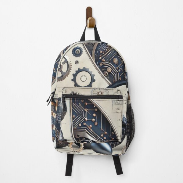 Item preview, Futuristic Easter Bunny & Engineering Blueprint Art designed and sold by Baharaby.