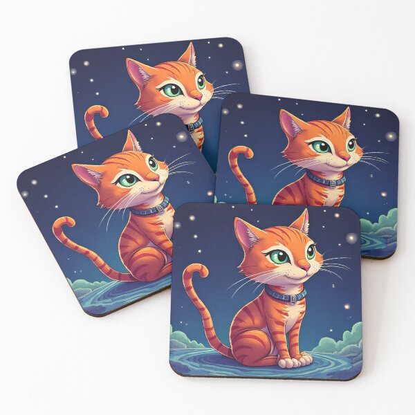 Item preview, space cat designed and sold by SabyDigitalArt.