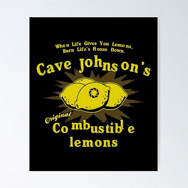 Aperçu de l'œuvre Citrons combustibles de Cave Johnson créée et vendue par EvaShea.