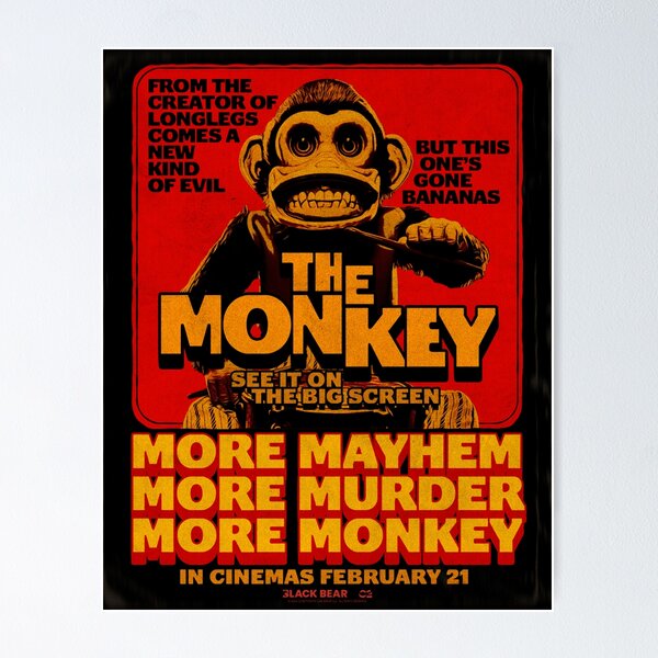 Item preview, Poster The Monkey 2025 designed and sold by laneWoRtham.