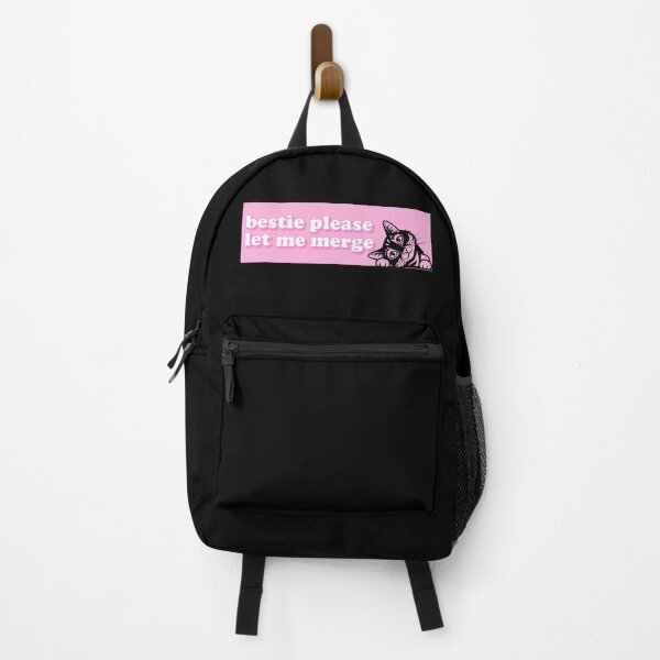 Item preview, Bestie Please Let Me Merge Funny Cat Meme Bumper For Car designed and sold by Dapper-Art.