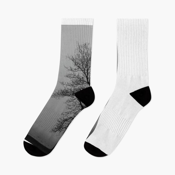 Item preview, Foggy Silhouette of a Bare Tree Overlooking the Toms River designed and sold by BradKnorrArt.