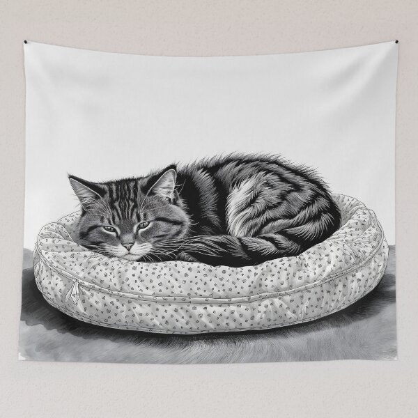 Item preview, Cat Napping designed and sold by artedamensagem.
