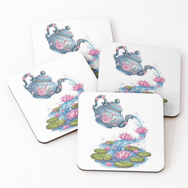 Item preview, Enchanting Teapot Garden: Floral Waterfall designed and sold by Artyx_Design.