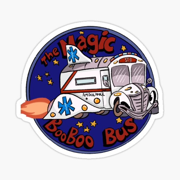 Item preview, Magic Boo-Boo Bus Sticker – Funny EMS Ambulance Decal designed and sold by Eprux.