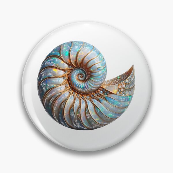 Item preview, Captivating Nautilus Shell Art Natures Iridescent Wonder designed and sold by Rocky Mountain Artistry.