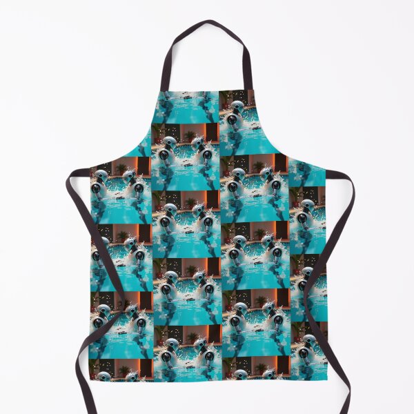 Item preview, Chaotic Synchronized Swimming Robots – Retro-Futuristic Mayhem designed and sold by Srahul.