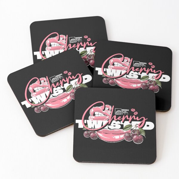Item preview, TWISTED CHERRY  - Lips Logo (white/light pink)  designed and sold by Discothreadz.