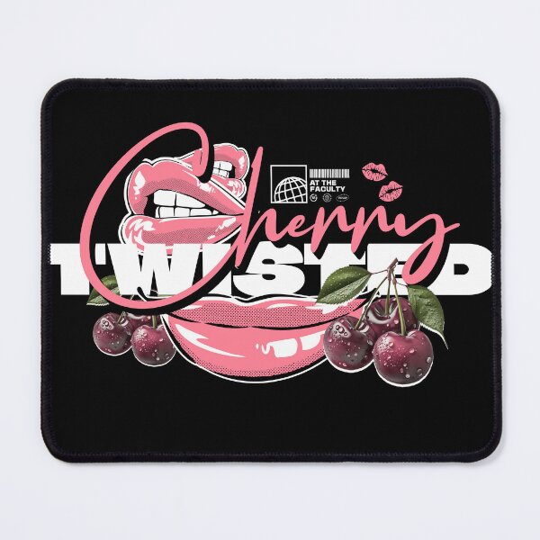 Item preview, TWISTED CHERRY - Lips Logo (white/light pink) designed and sold by Discothreadz.
