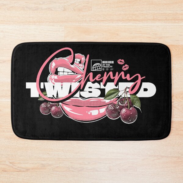 Item preview, TWISTED CHERRY  - Lips Logo (white/light pink)  designed and sold by Discothreadz.