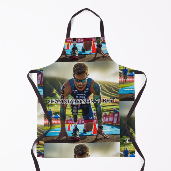 Item preview, Chasing Personal Best – Motivational Triathlon Athlete Design designed and sold by Triathlongram.