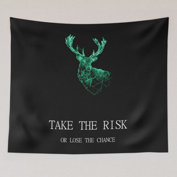 Item preview, Take the Risk or Lose the Chance Geometric Deer Art designed and sold by Black_Art.