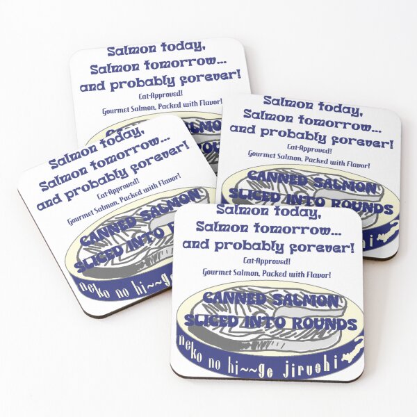 Item preview, Neko no Hige Collection: Salmon Can Label Style - White designed and sold by nanaronnicoron.