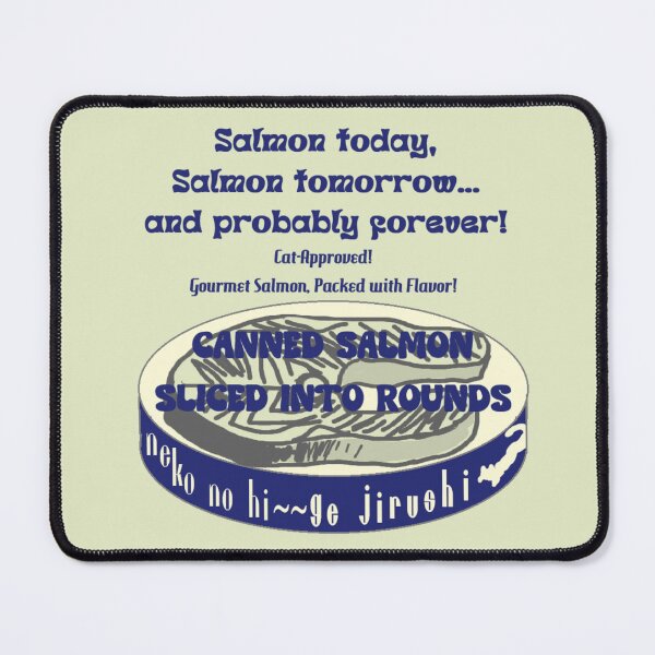 Item preview, Neko no Hige Collection: Salmon Can Label Style - White designed and sold by nanaronnicoron.