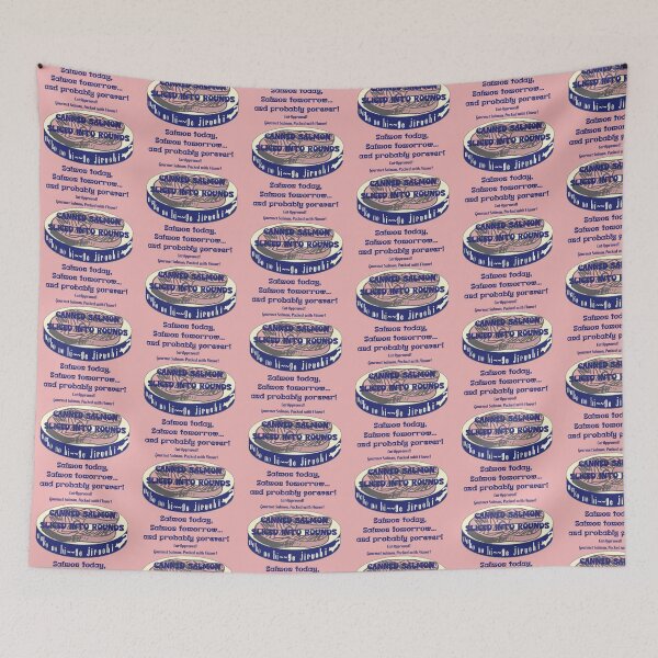 Item preview, Neko no Hige Collection: Salmon Can Label Style - White designed and sold by nanaronnicoron.