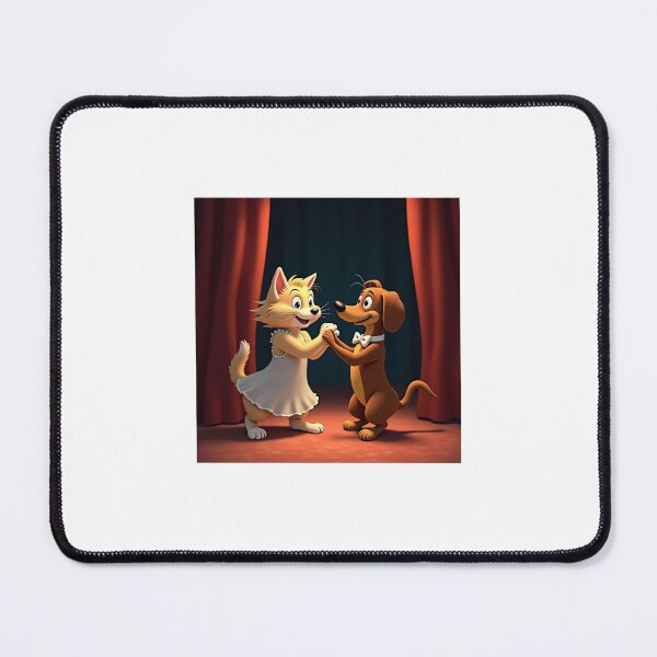 Item preview, Tango Tumble: Fluffy Cat & Dapper Dachshund designed and sold by Srahul.