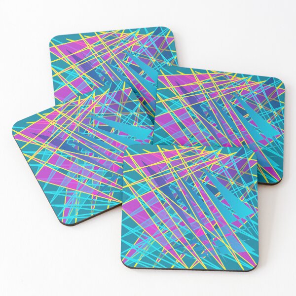 Item preview, Fractured Spectrum – Neon Geometric Abstract Digital Art designed and sold by CayenaCreative.