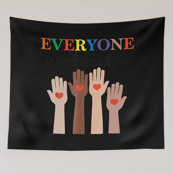 Item preview, Teacher Everyone Is Welcome Here Fist Hand Vintage designed and sold by FantasyFablesC.
