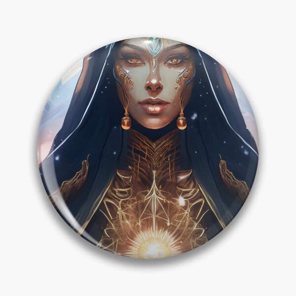 Item preview, Nyxara, Goddess of Dark Knowledge – Keeper of Hidden Mysteries designed and sold by HighestMind_888.