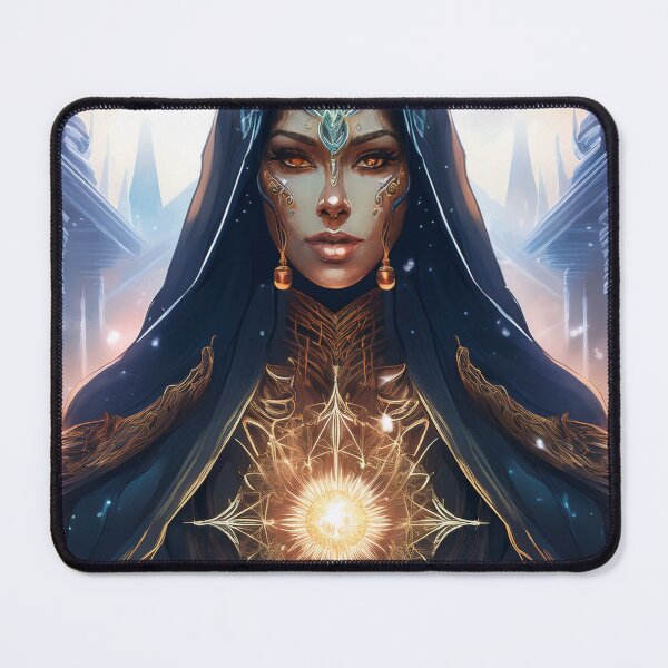 Item preview, Nyxara, Goddess of Dark Knowledge – Keeper of Hidden Mysteries designed and sold by HighestMind_888.
