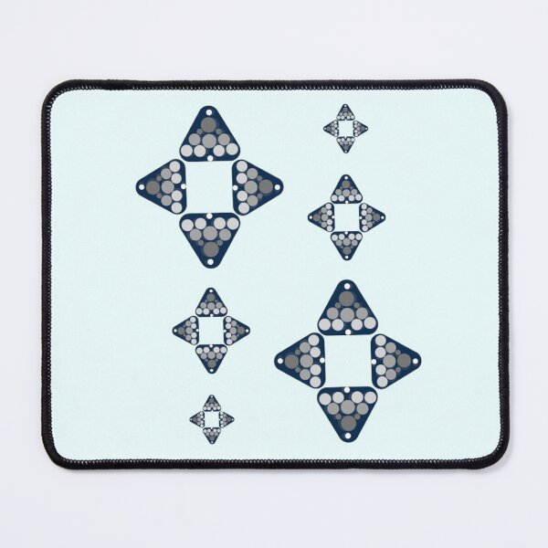 Item preview, Ethnic Beads, Silver Beads on Blue designed and sold by Art Shimmers.